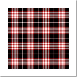 Red and Black Buffalo Tartan Plaid Pattern Posters and Art